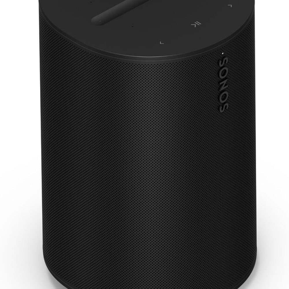 Sonos Era 100 - Black - Wireless, Alexa Enabled Smart Speaker | WiFi | Bluetooth | Pair for Stereo or Surround | 47% faster processor | Next-gen dual-tweeter acoustic architecture